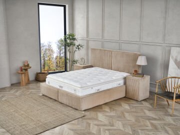 RABBİT Touch Lüks Yatak Baza Başlık Seti – Pocket Yaylı Konfor Serisi