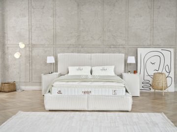RABBİT Touch Lüks Yatak Baza Başlık Seti – Pocket Yaylı Konfor Serisi