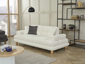 TOSCANA Modern Lüks Konfor Geniş Oturum Bazalı Koltuk Takımı Üçlü Koltuk