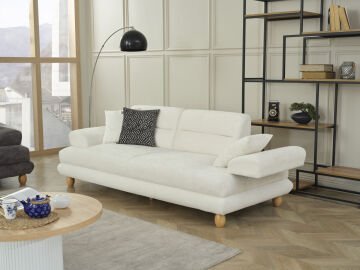 TOSCANA Modern Lüks Konfor Geniş Oturum Bazalı Koltuk Takımı Üçlü Koltuk