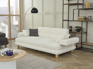 TOSCANA Modern Lüks Konfor Geniş Oturum Bazalı Koltuk Takımı Üçlü Koltuk