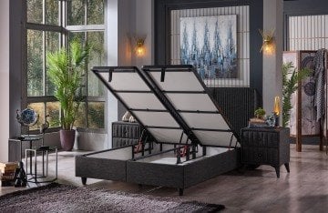 OXYCORE Hava Sirkülasyonlu Çelik Baza - Koku ve Nem Önleyici Kapsüllü, Geniş Depolama Alanlı 100x200