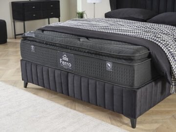 FERRO Orthopedic Bölgesel Torba Yay Sistemli  Yatak Baza Başlık Seti