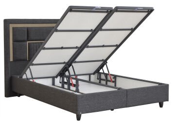 MİLANO Torba Yaylı Yatak Seti - Omurga Destekli Terletmez Kumaş + Geniş İç Hacimli Baza ve Başlık