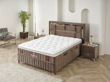 BROWN DİAMOND Keten Lifli Extra Yumuşak Hava Geçirgen Organik Pedli Yatak