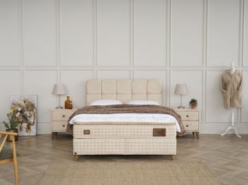 Begonya Pedli 4 Mevsim DSC Yay Ergonomik Yatak Seti