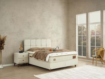 Begonya Pedli 4 Mevsim DSC Yay Ergonomik Yatak Seti