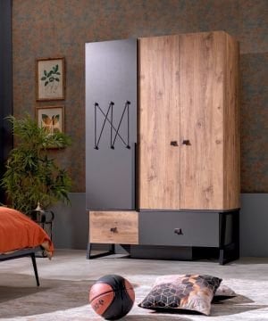 Flora 3 Kapaklı Dolap