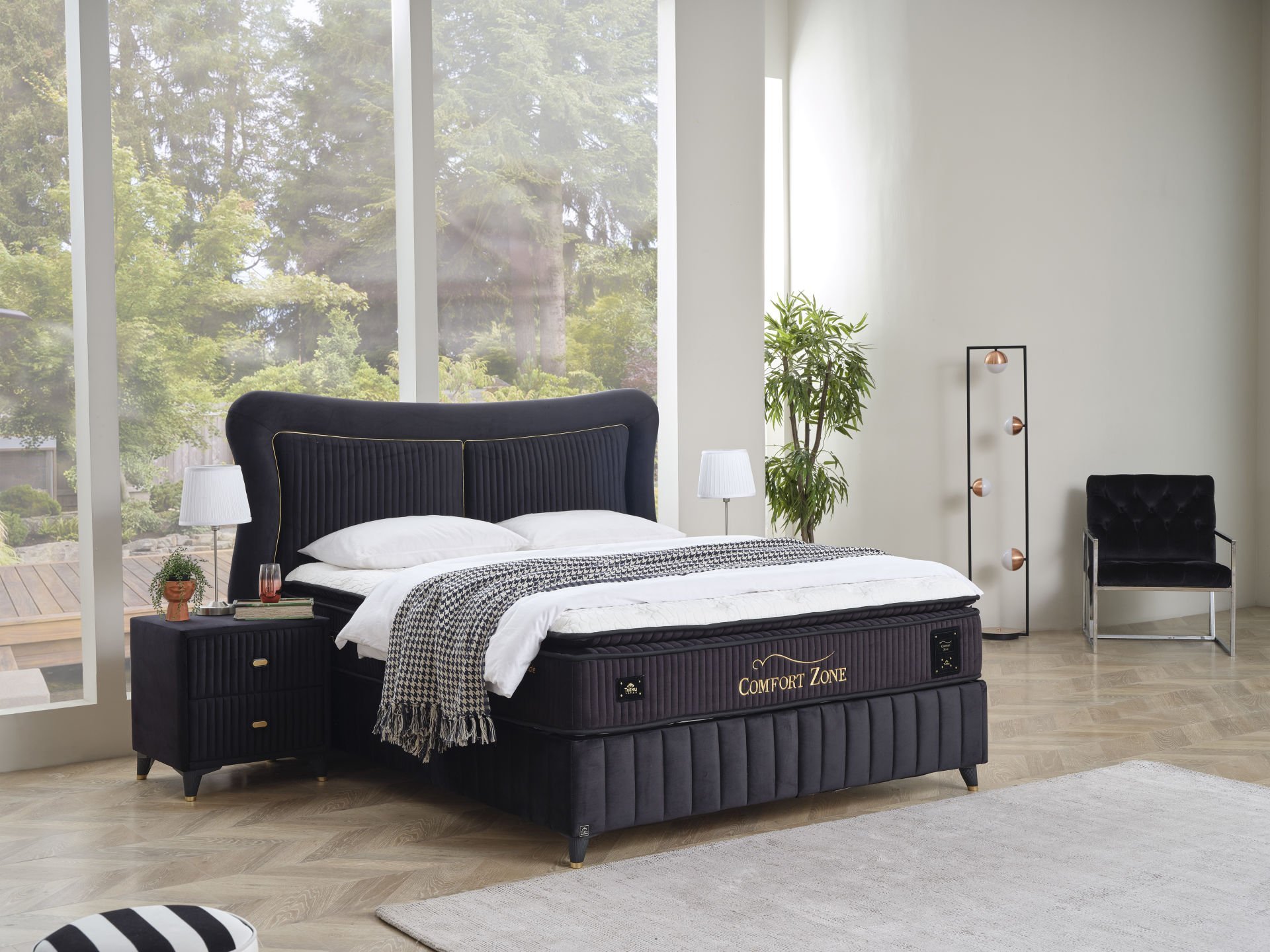 Comfort Zone Pedli Çift Yönlü Kuş Tüyü Sünger (Yumuşak ve Sert Sünger) Yatak