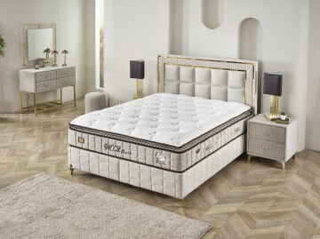 WOOL TOUCH Doğal Koyun Yünlü Yatak – Termal Konfor Sunan Up-Down Paket Yaylı ve Omurga Destekli Hibrit Tasarım