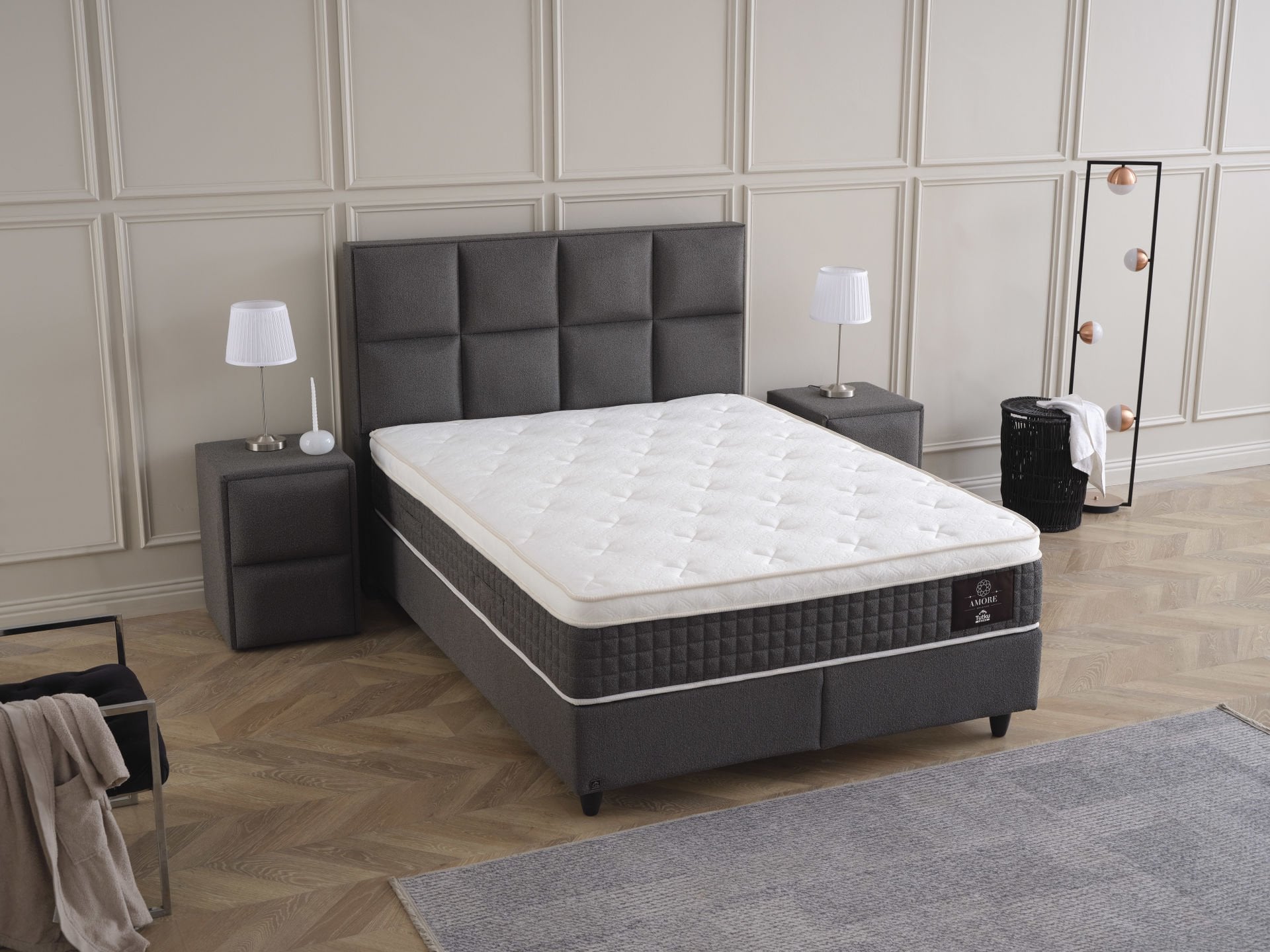 AMORE Kuş Tüyü Sünger Pocket Core Torba Yay Teknolojisi Yatak