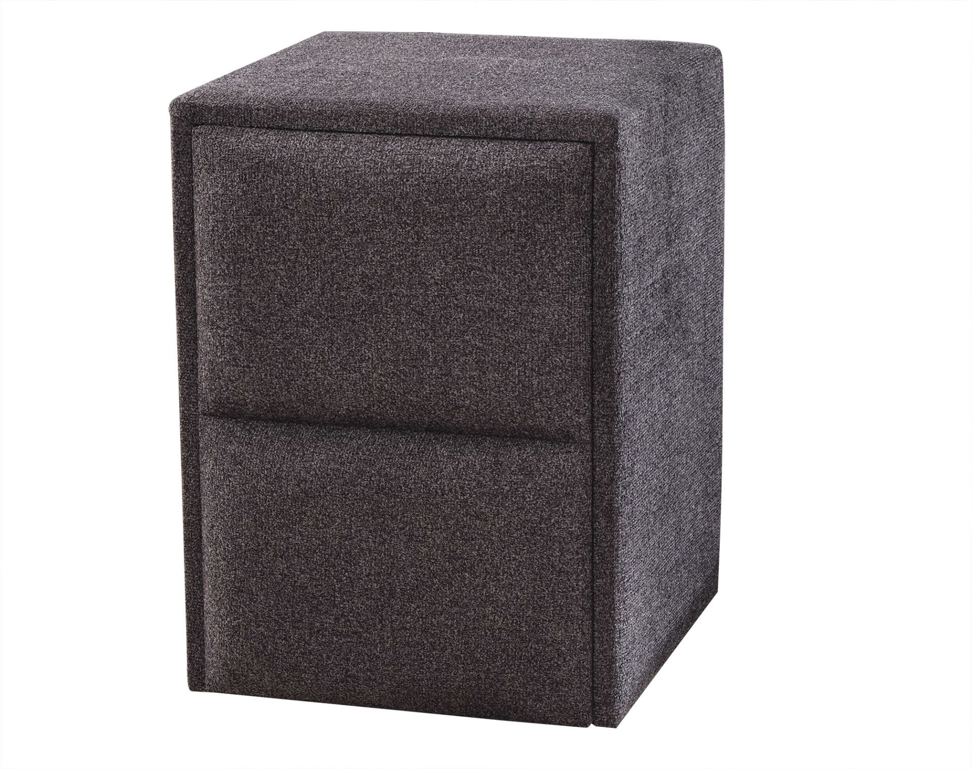 AMORE Kumaş Kaplama Tek Kapaklı Komodin