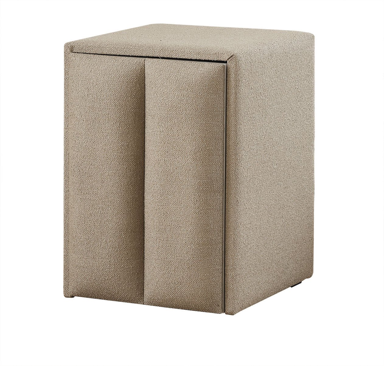 BELEZZA Kumaş Kaplama Tek Kapaklı Komodin