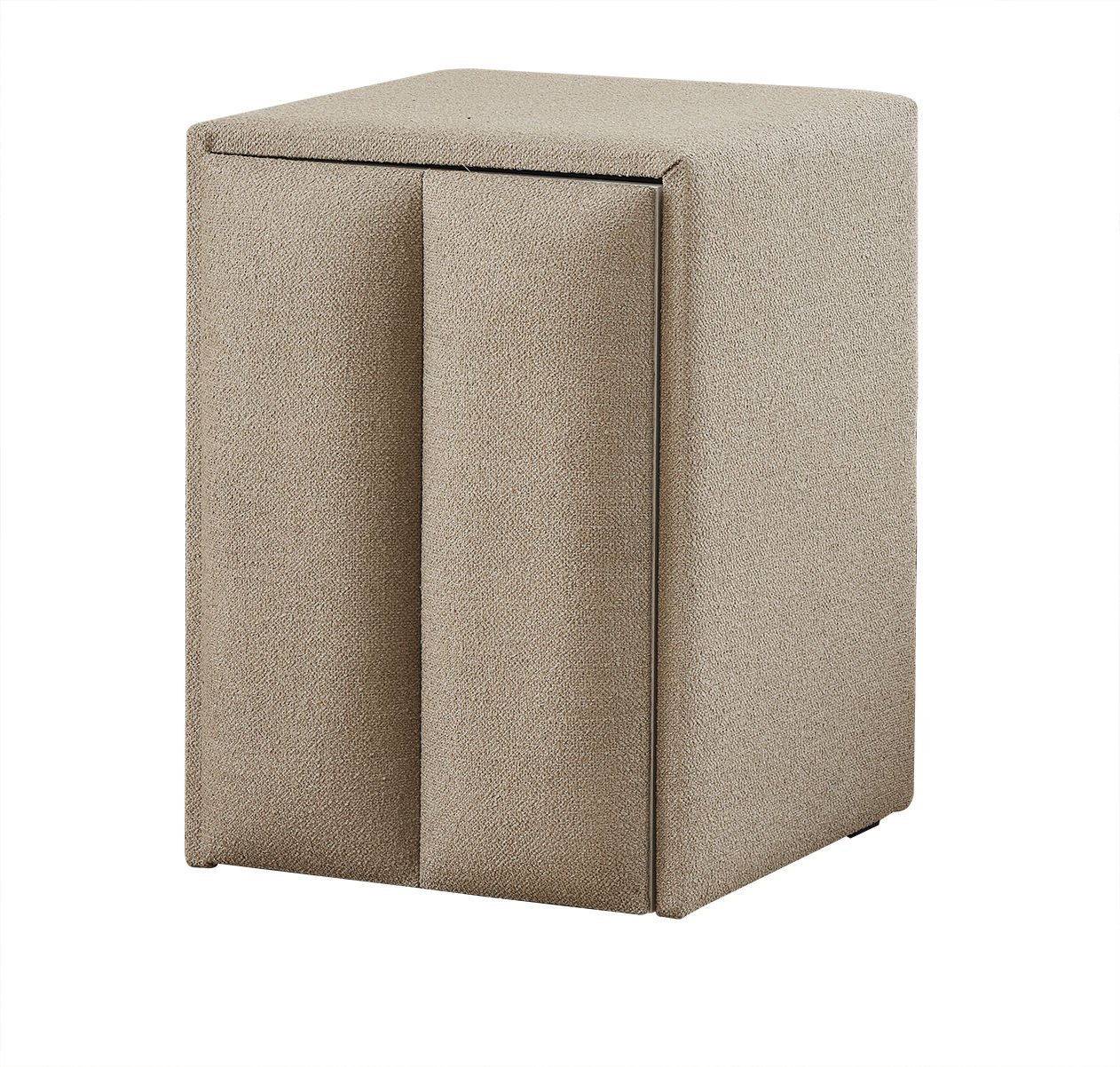 BELEZZA Kumaş Kaplama Tek Kapaklı Komodin