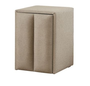 BELEZZA Kumaş Kaplama Tek Kapaklı Komodin