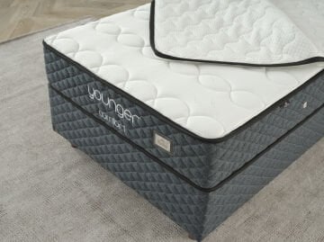 YOUNGER COMFORT Tek Kişilik Full Uyku Seti – DCS Dinamik Yaylı Hijyenik Yatak ve Geniş Hacimli Sandıklı Baza Takımı