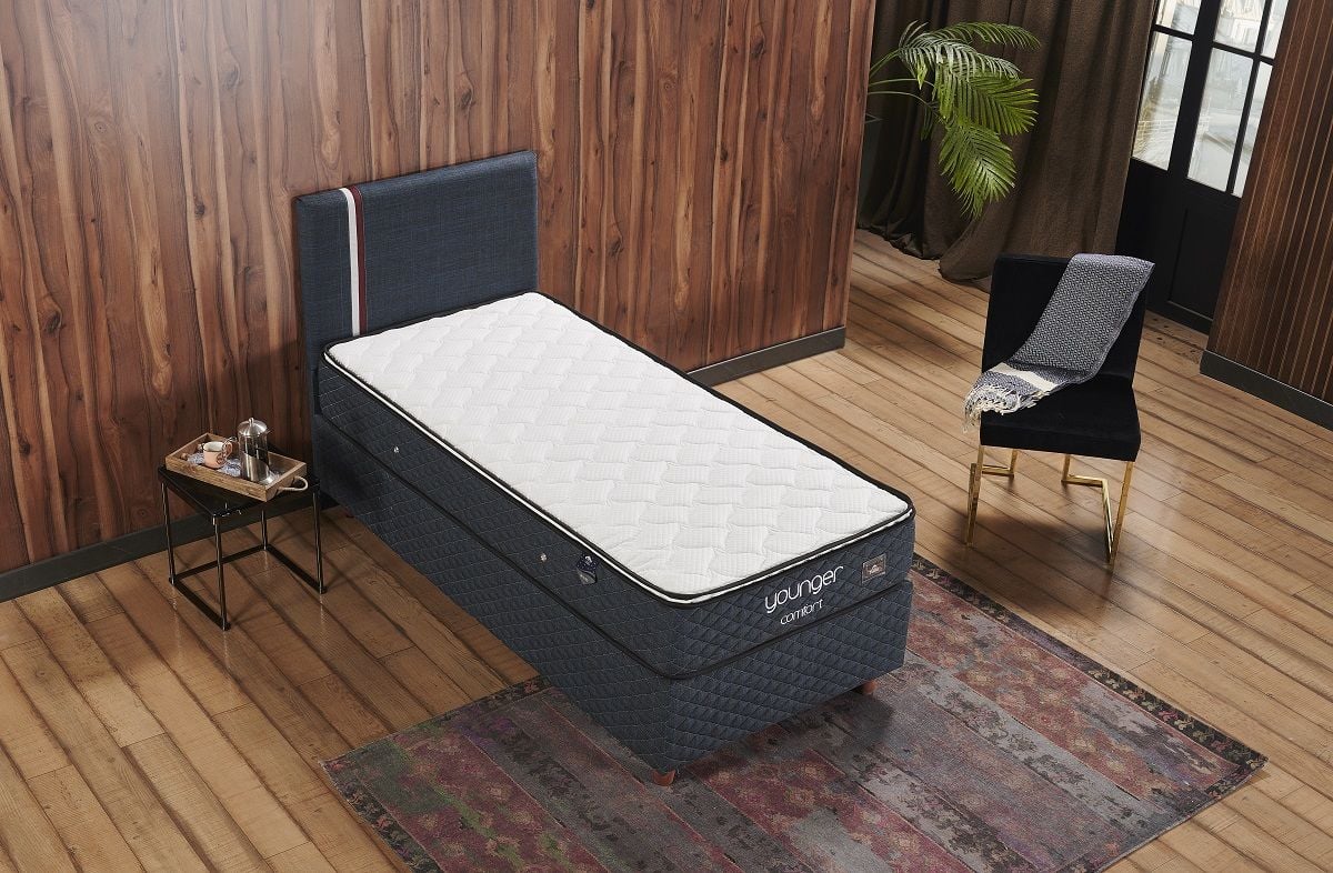 Younger Comfort Tek Kişilik DSC Yaylı 4 Mevsim Ergonomik Çıkarılabilir Pedli Yatak 90x200