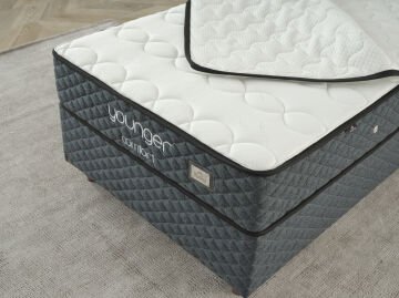 YOUNGER COMFORT Hijyenik Yatak – Kolayca Çıkarılabilen Yıkanabilir Pedli ve DCS Dinamik Yay Sistemli Konfor