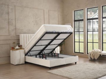 BELEZZA Sandıklı Kilitlenebilir Amortisörlü Fonksiyonel Baza