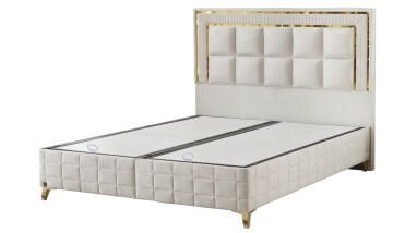 WOOL TOUCH Doğal Yün Serisi Full Set – Termal Mükemmellik Sunan Hibrit Yatak, Gold Detaylı Lüks Baza ve Başlık