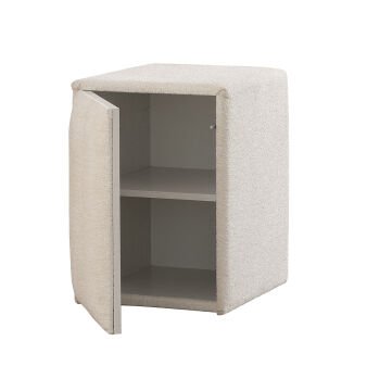 BELEZZA Kumaş Kaplama Tek Kapaklı Komodin