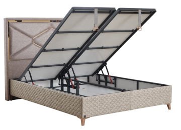 IMMUNE DEFENCE Gold Diamond Sandıklı Fonksiyonel Baza | Kilitlenebilir, Amortisörlü, Yüksek Ayaklı