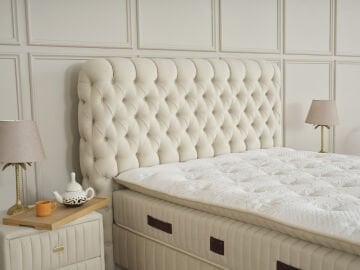 FLUFFY Pedli Torba ve Mini Paket Yaylı Omurga Destekli Yatak