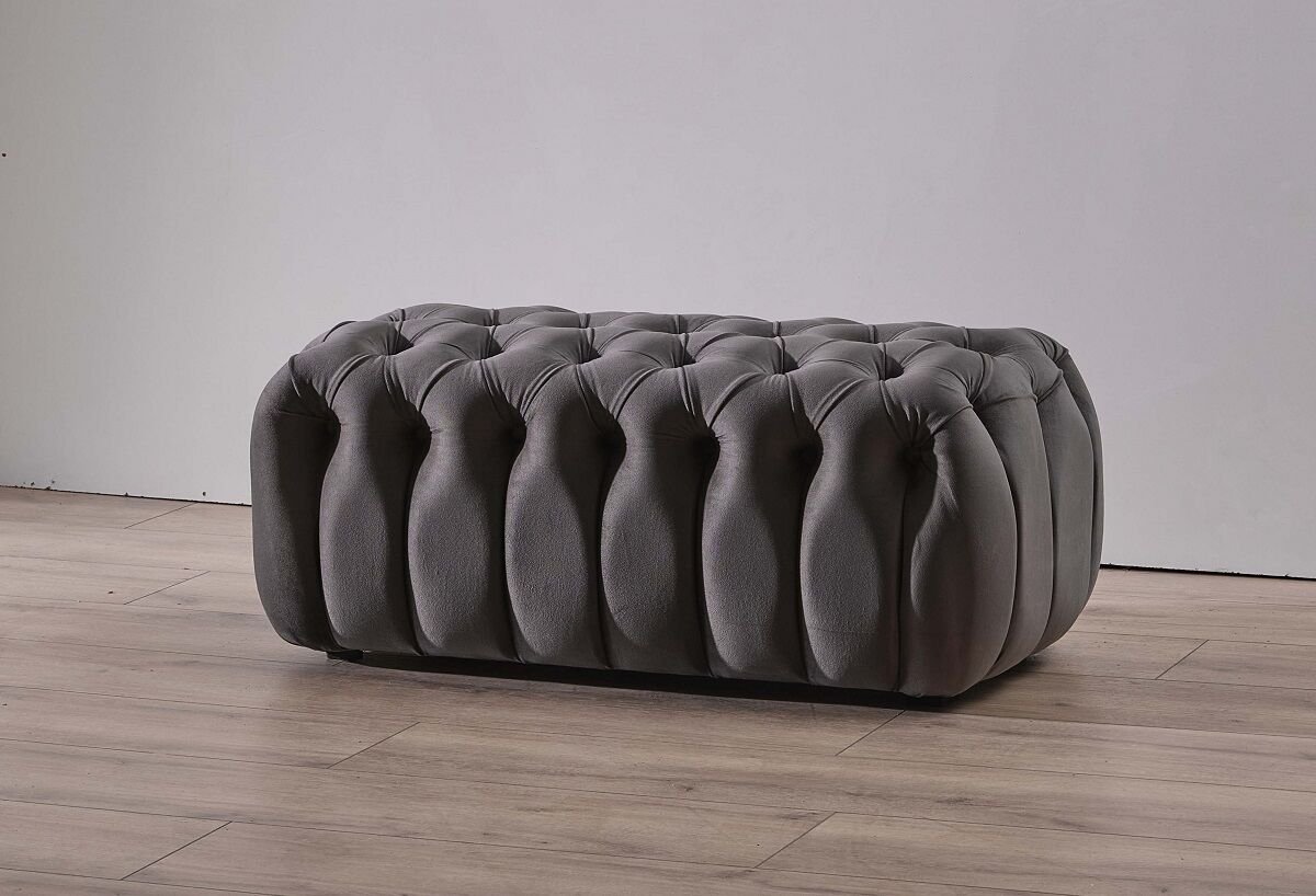 FLUFFY Yatak Önü Kumaş Kaplama Modern Bench Antrasit