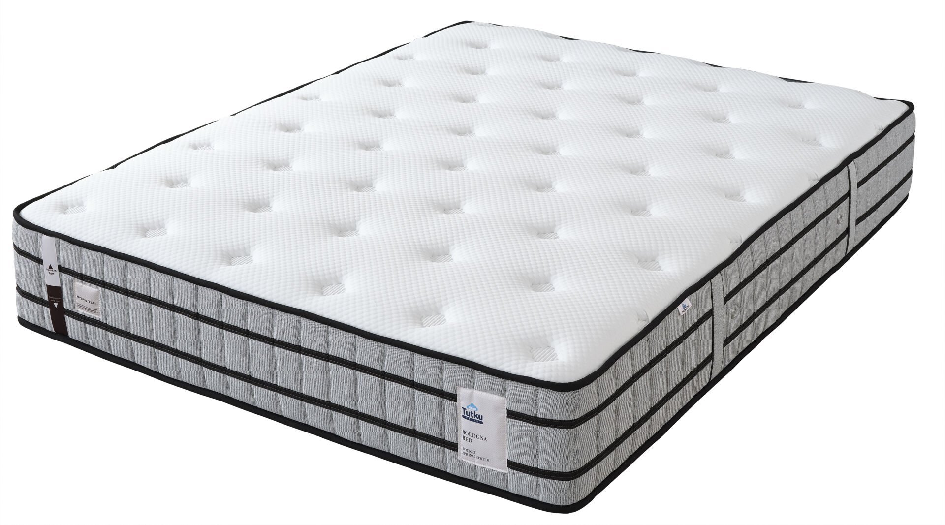 Bologna Torba Yaylı Çift Taraflı Omurga Destek Süngerli Ultra Soft Sünger Ergonomik Yatak