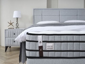 Bologna Torba Yaylı Çift Taraflı Omurga Destek Süngerli Ultra Soft Sünger Ergonomik Yatak