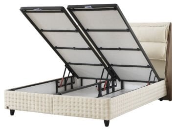 Elegance Sandıklı Fonksiyonel Kilitlenebilir Amortisörlü Başlıksız Baza 160x200