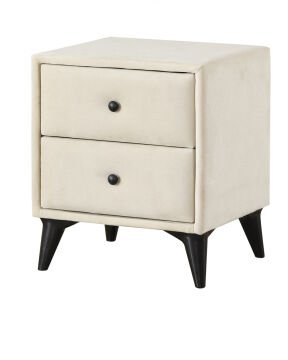 Elegance Çift Çekmeceli Kumaş Kaplama Modern Komodin