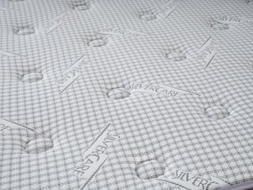 SİLVER Loft Geometrik Seri - Formunu Koruyan Uzun Ömürlü Yatak, Sofistike Kare Kapitone Başlık ve Yalın Tasarım Fonksiyonel Baza