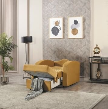 Grand Tekli Yataklı Bazalı Kotuk Hardal