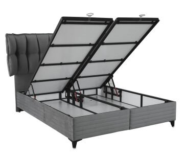 SERENİTY Anti-Stress Full Uyku Seti: Ayrılabilir Misafir Yatağı Özellikli Yatak + Sandıklı Emniyetli Baza ve Tasarım Başlık