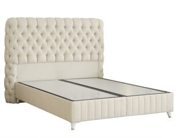 FLUFFY Pedli Torba ve Mini Paket Yaylı Omurga Destekli Yatak Baza Başlık Seti