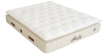 FLUFFY Pedli Torba ve Mini Paket Yaylı Omurga Destekli Yatak Baza Başlık Seti