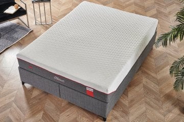Visco Comfort Visco ve Kuş Tüyü Sünger Ortopedik Yıkanabilir Fermuarlı Kılıflı 4 Mevsim Yatak Seti 160x200