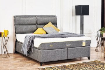 Visco Comfort Visco ve Kuş Tüyü Sünger Ortopedik Yıkanabilir Fermuarlı Kılıflı 4 Mevsim Yatak Seti 160x200