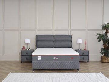 VİSCO COMFORT Full Uyku Seti – Visko Teknoloji Yatak, Sportif Başlık ve Geniş Hacimli Emniyetli Baza
