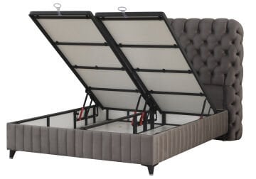 FLUFFY Sandıklı Fonksiyonel Kilitlenebilir Amortisörlü Başlıksız Baza