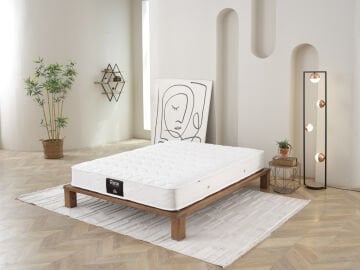 ROSE Zamansız Konfor Yatağı - Isıl İşlemle Güçlendirilmiş Çelik Yay Sistemi ve Formunu Koruyan Dayanıklı Yapı