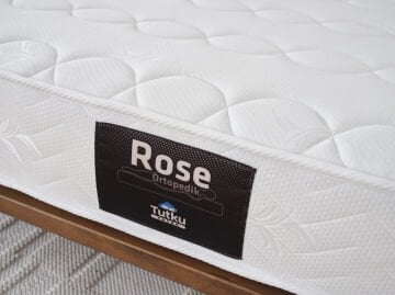 ROSE Zamansız Konfor Yatağı - Isıl İşlemle Güçlendirilmiş Çelik Yay Sistemi ve Formunu Koruyan Dayanıklı Yapı