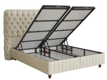 FLUFFY Sandıklı Fonksiyonel Kilitlenebilir Amortisörlü Başlıksız Baza