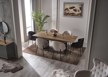 Amadeus Yemek Odası Aynalı Vitrin