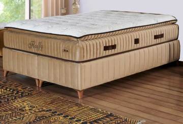 Fluffy Pedli Torba ve Mini Paket Yaylı Omurga Destekli Yatak 150x200