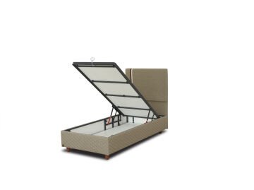 YOUNGER COMFORT Tek Kişilik Full Uyku Seti – DCS Dinamik Yaylı Hijyenik Yatak ve Geniş Hacimli Sandıklı Baza Takımı