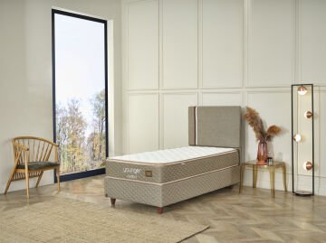 YOUNGER COMFORT Tek Kişilik Full Uyku Seti – DCS Dinamik Yaylı Hijyenik Yatak ve Geniş Hacimli Sandıklı Baza Takımı
