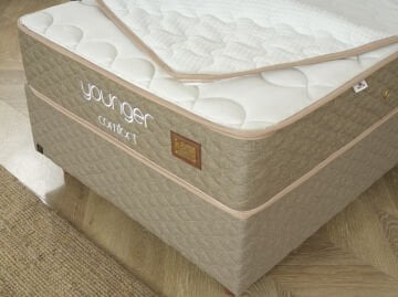 YOUNGER COMFORT Hijyenik Yatak – Kolayca Çıkarılabilen Yıkanabilir Pedli ve DCS Dinamik Yay Sistemli Konfor