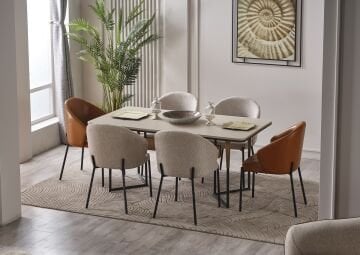 Mozart Yemek Odası Deri Sandalye (Adet)